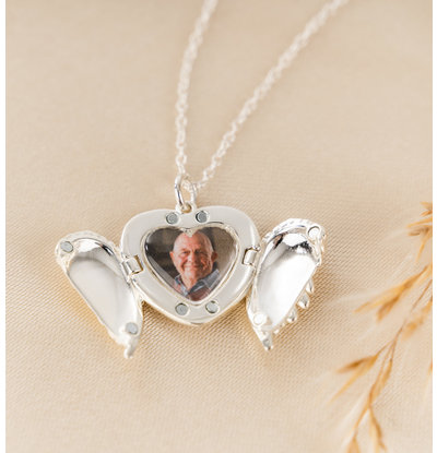 Gegraveerde sieraden Necklace with Photo ‘Locket’ with Engraving