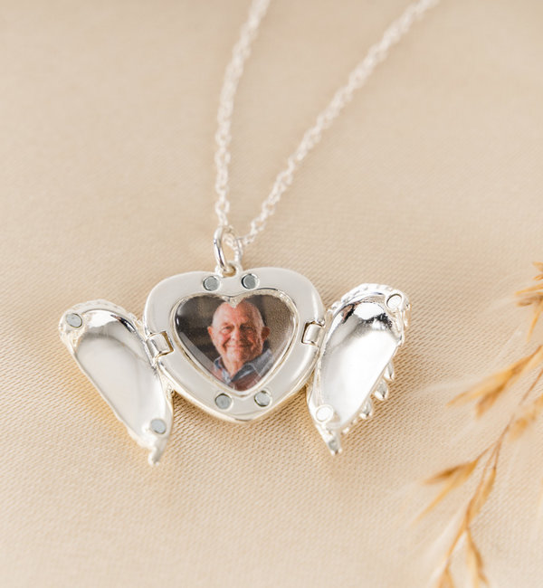 Gegraveerde sieraden Ketting met Foto 'Medaillon' met Gravure