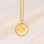 KAYA sieraden Ketting met Letter 'Beaded Disc'