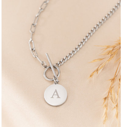 KAYA sieraden Personalized Chain Necklace with Large Clasp | Stainless Steel