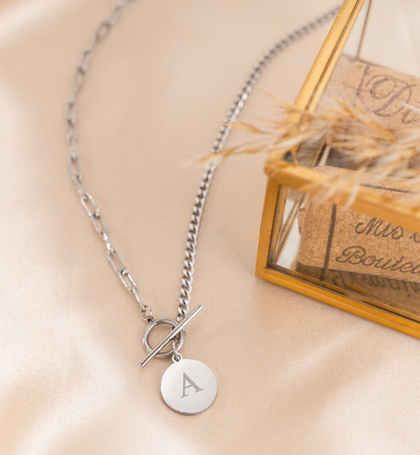 KAYA sieraden Personalized Chain Necklace with Large Clasp | Stainless Steel