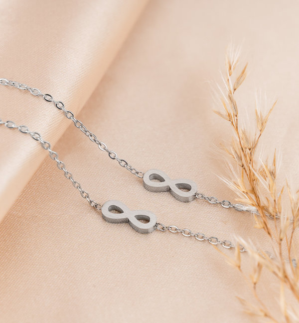 KAYA sieraden Sisters bracelet set with infinity symbol | Stainless Steel