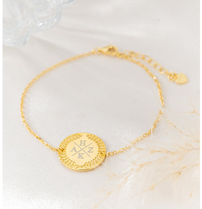 KAYA sieraden Armband met Initialen 'Olivia'