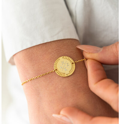KAYA sieraden Armband met Initialen 'Olivia'