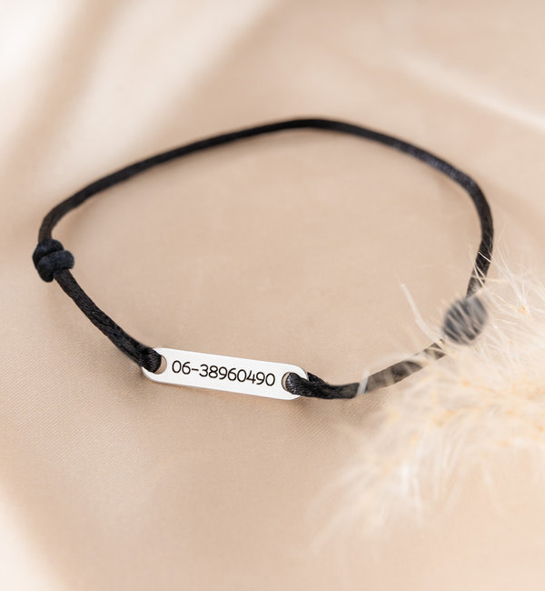 KAYA sieraden SOS children's bracelet with telephone number | Stainless Steel