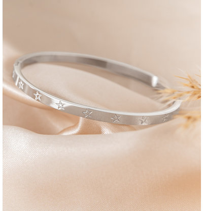 KAYA sieraden Bangle met Sterretjes I Stainless Steel