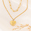 KAYA sieraden Link necklace 'Diamond Heart' Layered | Stainless Steel