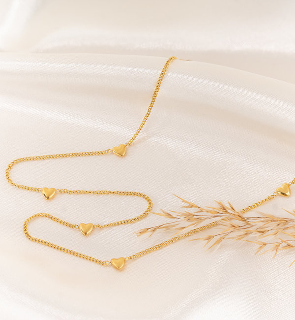 KAYA sieraden Necklace ‘Little Hearts’ | Stainless Steel