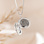 Gegraveerde sieraden Necklace Locket with Fingerprint 'Round'