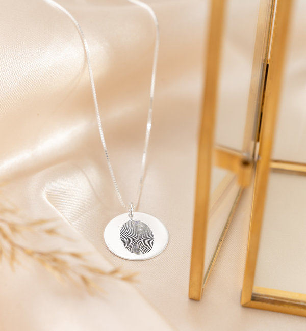 Gegraveerde sieraden Necklace with Photo 'Oval Medallion'