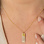 Gegraveerde sieraden Small Bar Necklace with Fingerprint