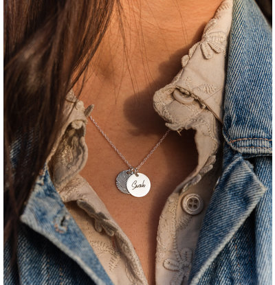 Fingerprint Necklace in sterling silver | Matanai Jewelry – MatanaiJewelry