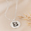 Gegraveerde sieraden Fingerprint Necklace 'Letter'