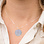 Gegraveerde sieraden Ketting met Vingerafdruk  Coin