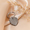 Gegraveerde sieraden Fingerprint Keychain Heart