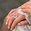 Gegraveerde sieraden Ringen Set Vingerafdrukken I Samen 1 hartje