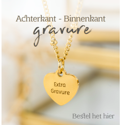 KAYA sieraden Extra Gravure  Achterkant /Binnenzijde