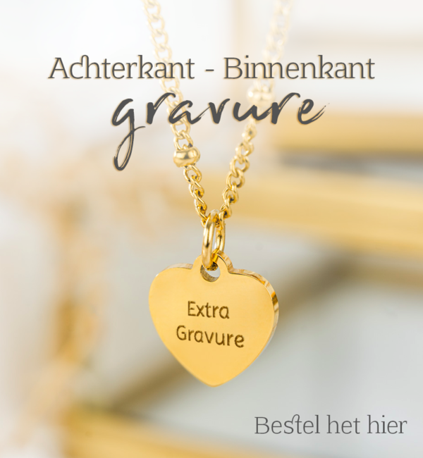 KAYA sieraden Extra Gravure  Achterkant /Binnenzijde