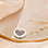 Gegraveerde sieraden Fingerprint Necklace 'Heart'