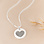 Gegraveerde sieraden Fingerprint Necklace 'Heart'