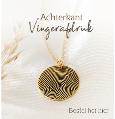 Gegraveerde sieraden Extra Fingerprint Back