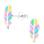 KAYA sieraden Silver children’s earrings ‘Feather’