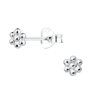 KAYA sieraden Silver children’s earrings ‘Little Flower’