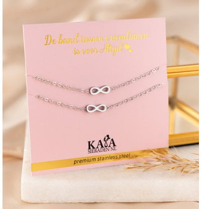 KAYA sieraden Girlfriends Bracelets Set 'Infinity'