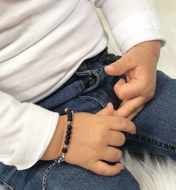 KAYA sieraden baby bracelet "Shine Bright 'Black     - Copy