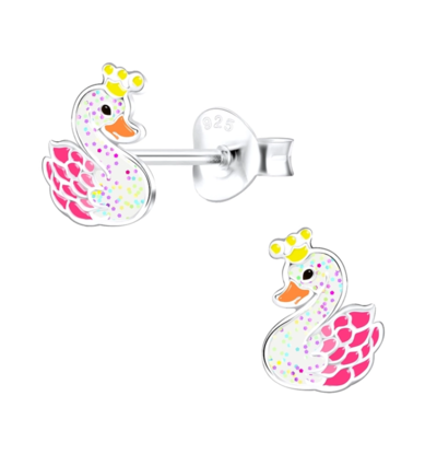 KAYA sieraden Children's earrings 'Swans'