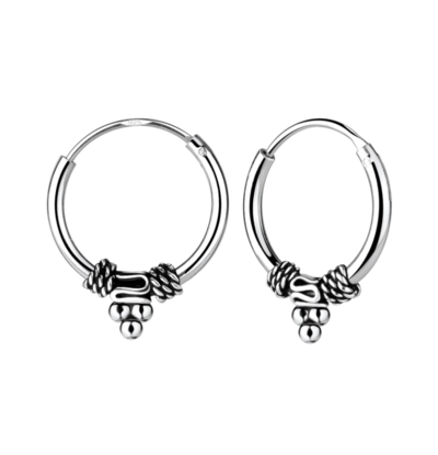 KAYA sieraden Silver Bali hoops | 12 mm
