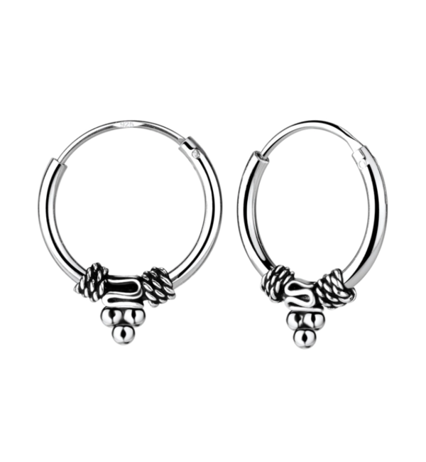 KAYA sieraden Silver Bali hoops | 12 mm
