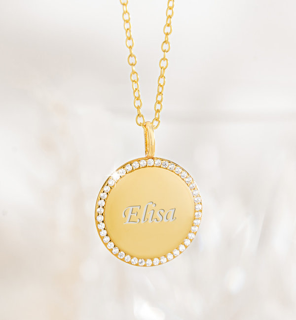 KAYA sieraden Ramadan Necklace with Name I Zirconia stones