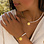 KAYA sieraden Set of Pearl Necklace and Bracelet with Initials 'Olivia' | Stainless Steel