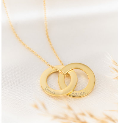 KAYA sieraden Ketting met Gravure 'Intertwined'