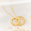 Sieraden Ketting 'Intertwined' met Gravure
