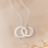 Sieraden Ketting 'Intertwined' met Gravure