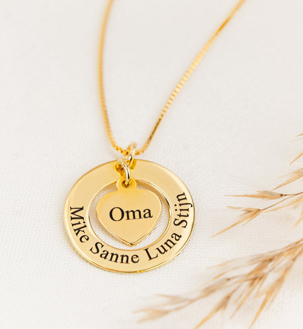 KAYA sieraden Family Necklace 'Grandma & Grandchildren'