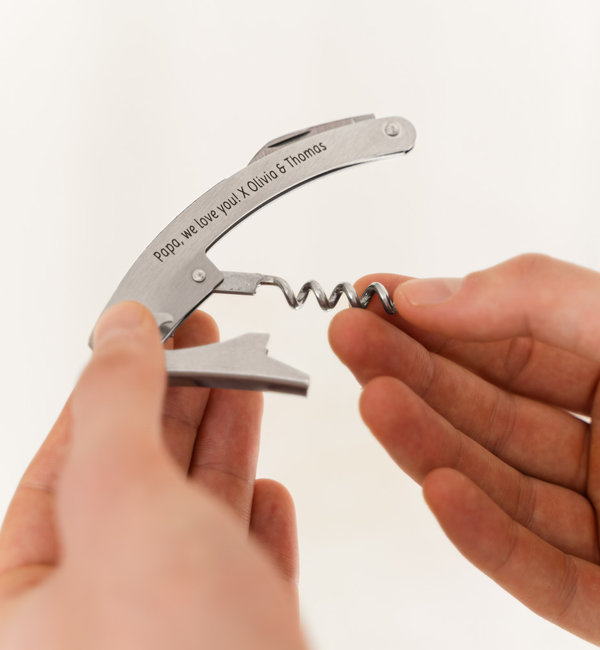 KAYA sieraden Personalized Stainless Steel wine opener