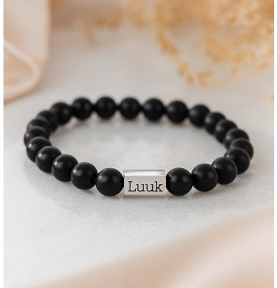 KAYA sieraden Boys Bracelet Black Onyx Beads