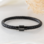 KAYA sieraden Leren Herenarmband met Initialen