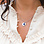 KAYA sieraden Birthstone and Flower Necklace March | Stainless Steel