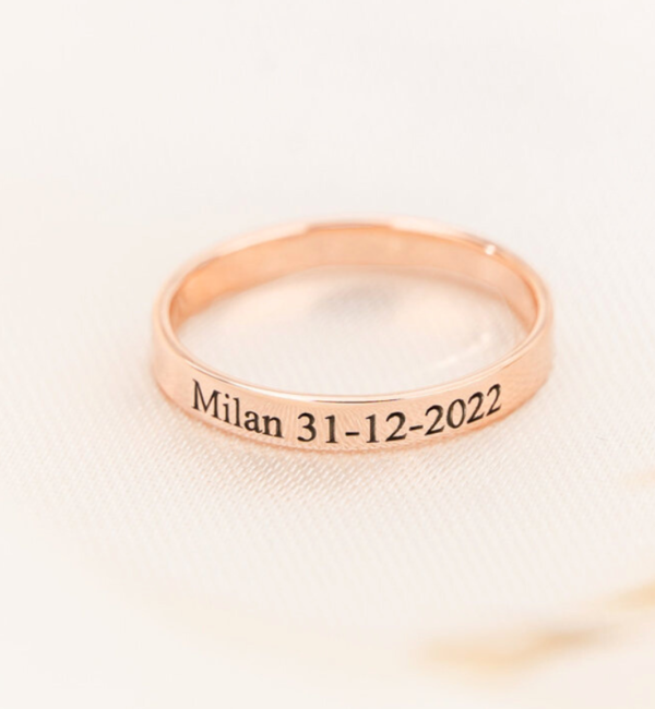 KAYA sieraden Personalized Ring with Engraving