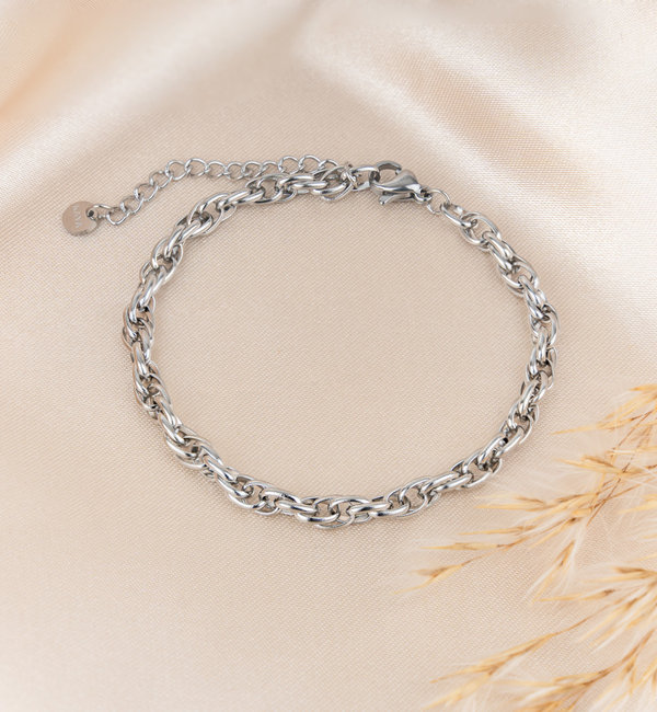 KAYA sieraden Armband 'Twisted'| Stainless Steel