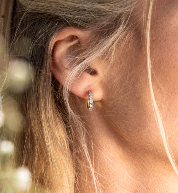 KAYA sieraden Hoops ‘Birthstone’ – April