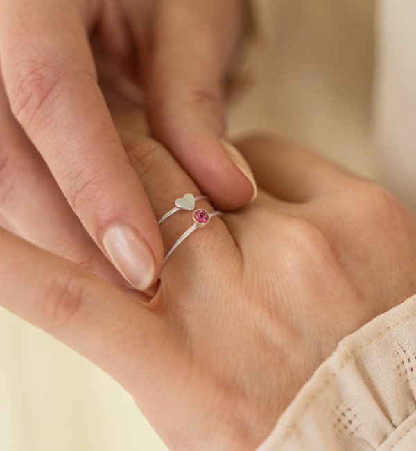 KAYA sieraden Ring Lovely Heart I Goud verguld