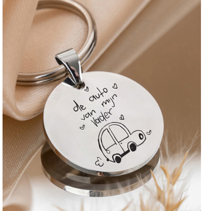 KAYA sieraden Vaderdag Sleutelhanger | Stainless Steel