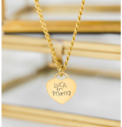 KAYA sieraden Ketting met Kindertekening | Stainless steel