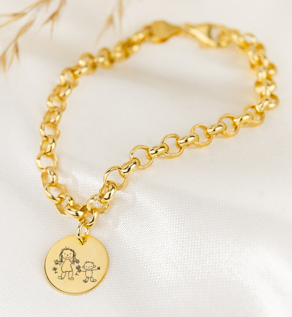 KAYA sieraden Children's drawing Bracelet 'Jasseron'