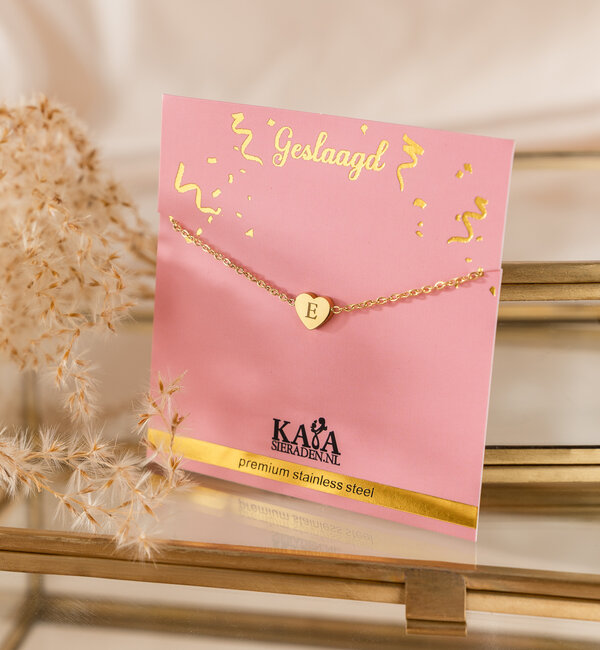 KAYA sieraden Graduation Bracelet ‘Lovely’ with Letter | Stainless Steel
